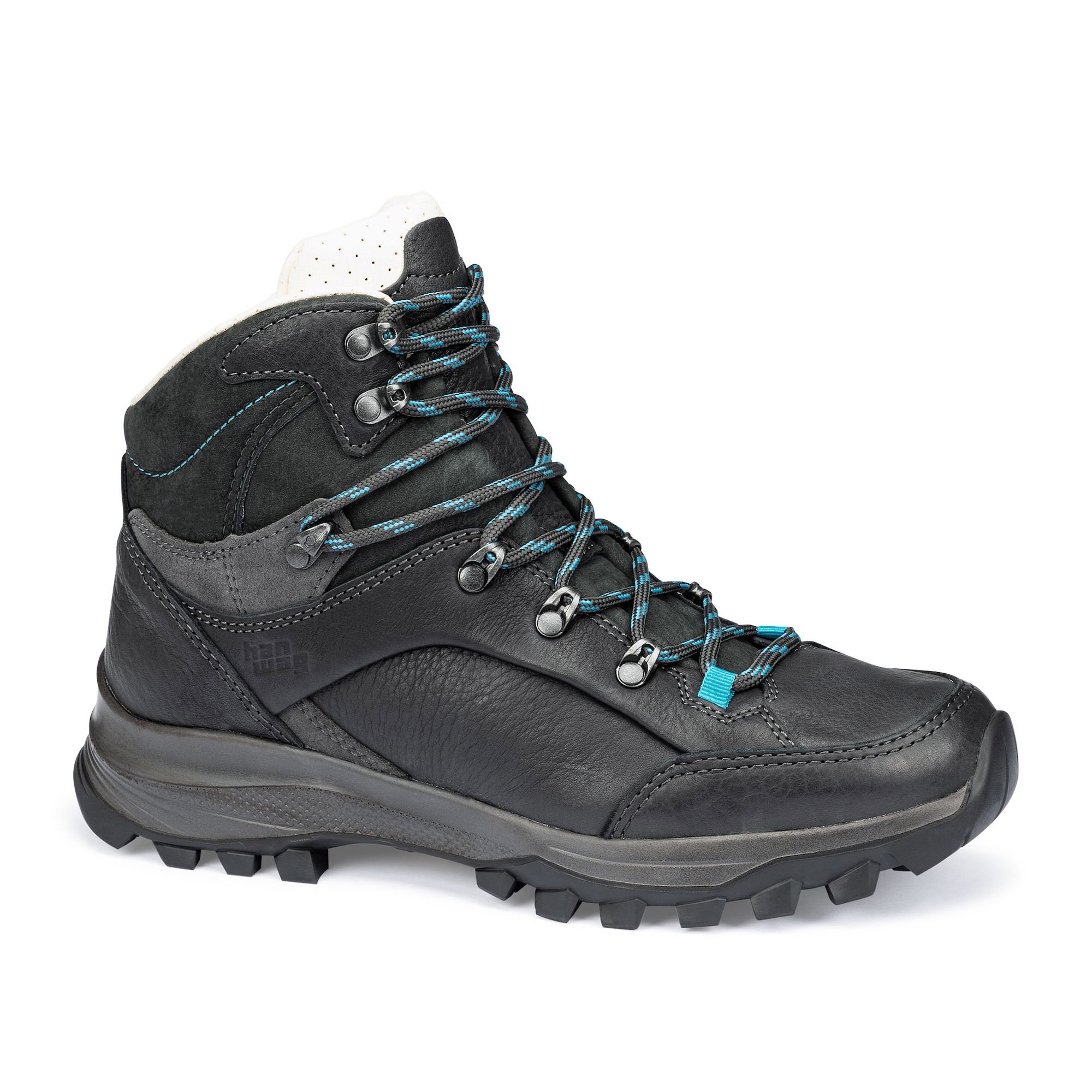 Hanwag Women's Bangri Hiking Boots Deep Grey/Azure VFHBE8367